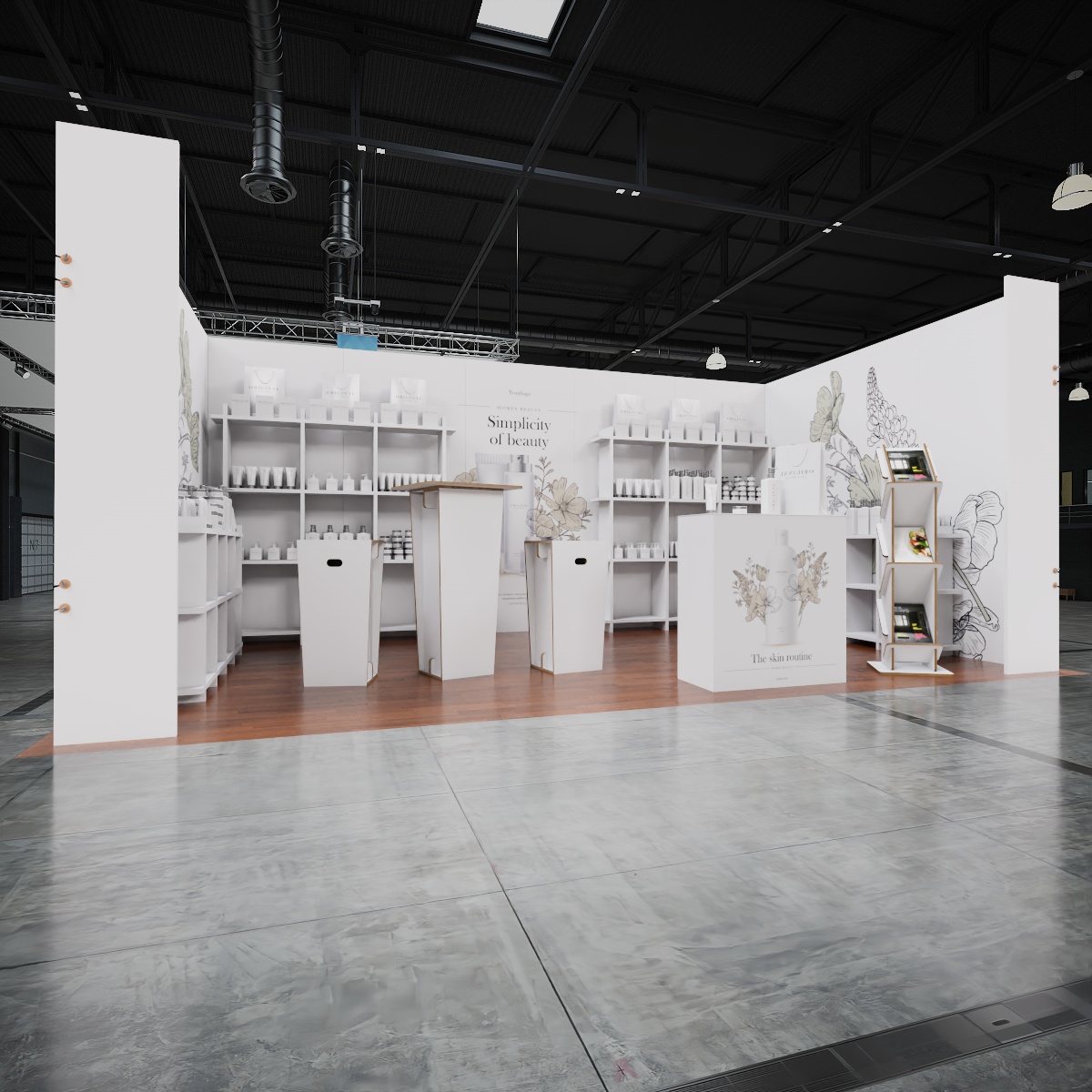 Dinu Design Kosmetikstand Wabenplatte, ecoline