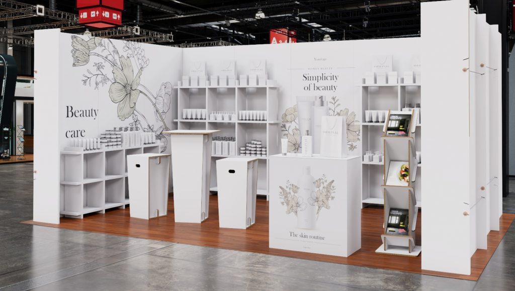 Ecoline – Messestand aus Wabenplatte